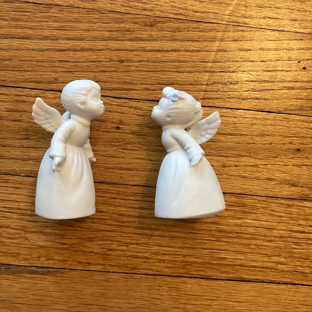 Vintage Ceramic angels (pair) - Picture 2 of 3